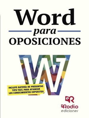 cover image of Word para oposiciones